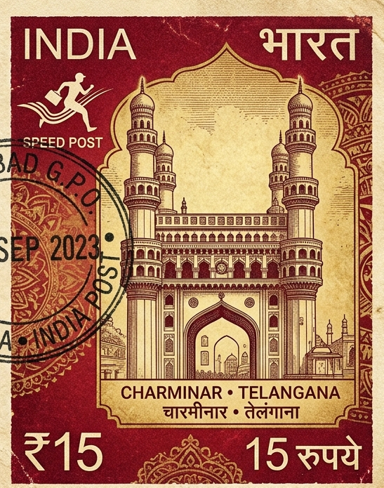 Commemorative Telangana Postal Stamp